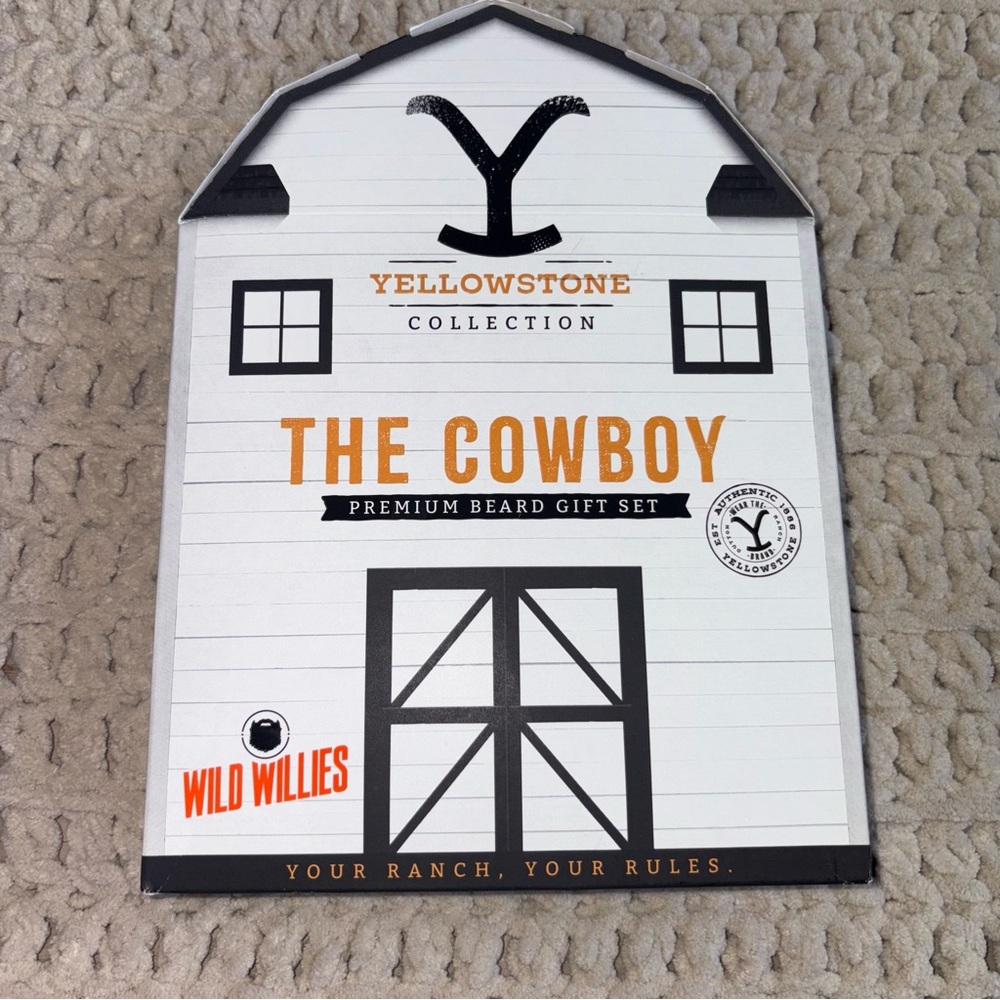The Cowboy Premium Beard Gift Set - Black and White